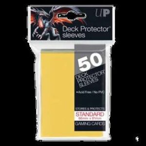 50 Ultra PRO Deck Protector Sleeves (Yellow) (English; NM)
