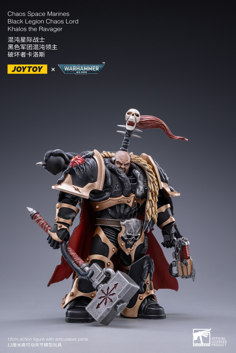 Joytoy Poškozené - Akční figurka - Black Legion Chaos Lord Khalos the Ravager