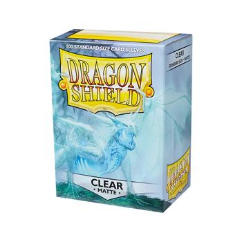 100 Dragon Shield Sleeves - Matte Clear (English; NM)