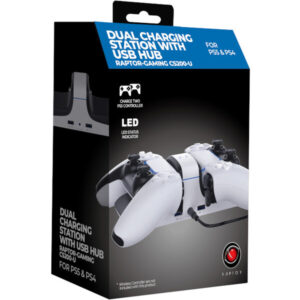 RAPTOR Dual Charging Station with USB hub pro PS5