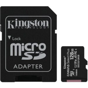 Kingston microSDXC Canvas Select Plus 128GB A1 Class 10 100MB/s + SD adaptér