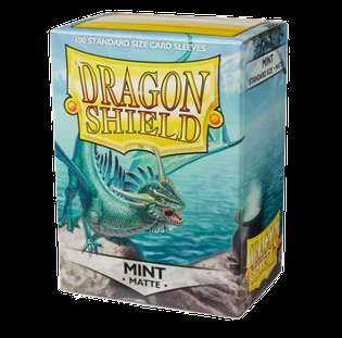 100 Dragon Shield Sleeves - Matte Mint (English; NM)
