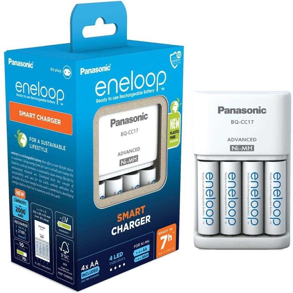 Panasonic Eneloop nabíječka baterií AA/AAA 4xR6 2000mAh