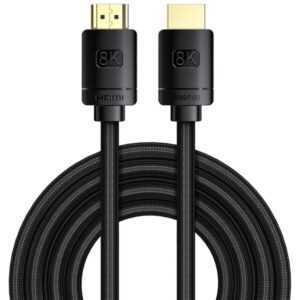 Baseus HDMI 2.1 kabel 8K M/M (3m) černý